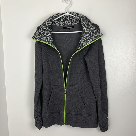 Tonia Debellis Grey Wrinkle-Style Zip-Up Jacket - Picture 9 of 10